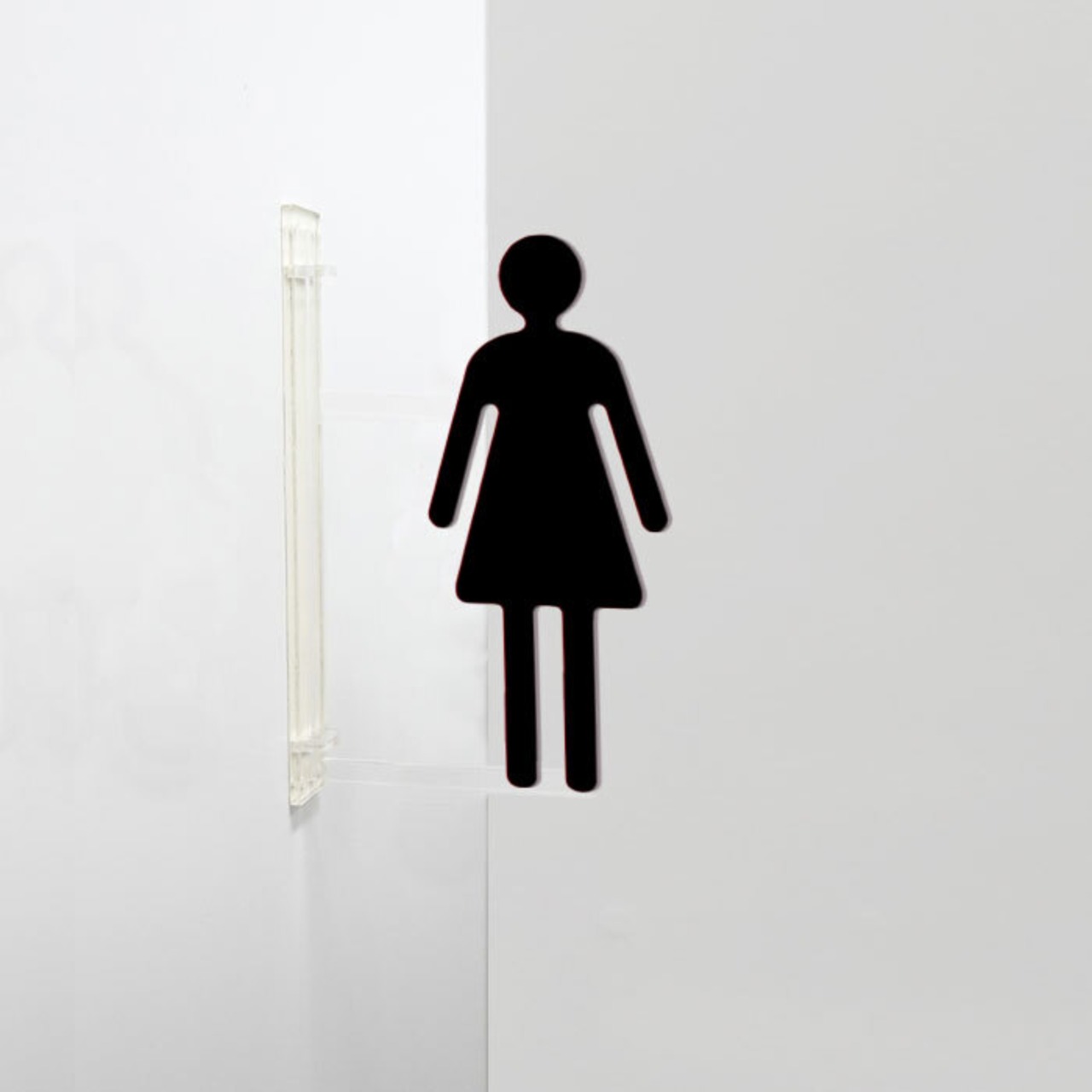 ツケレルン（1way ピクトサイン）軽量 アクリル 突き出し 看板 標識 （女子 トイレサイン）1way-0048 - 2