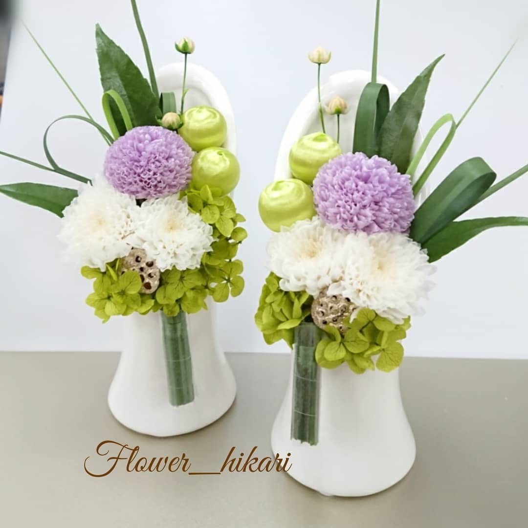 オーダー受付　造花無し　世界に一つのオリジナルな仏花を‼️プリザーブドフラワー オーダー受付造花無し世界に一つのオリジナルな仏花を‼️プリザーブド