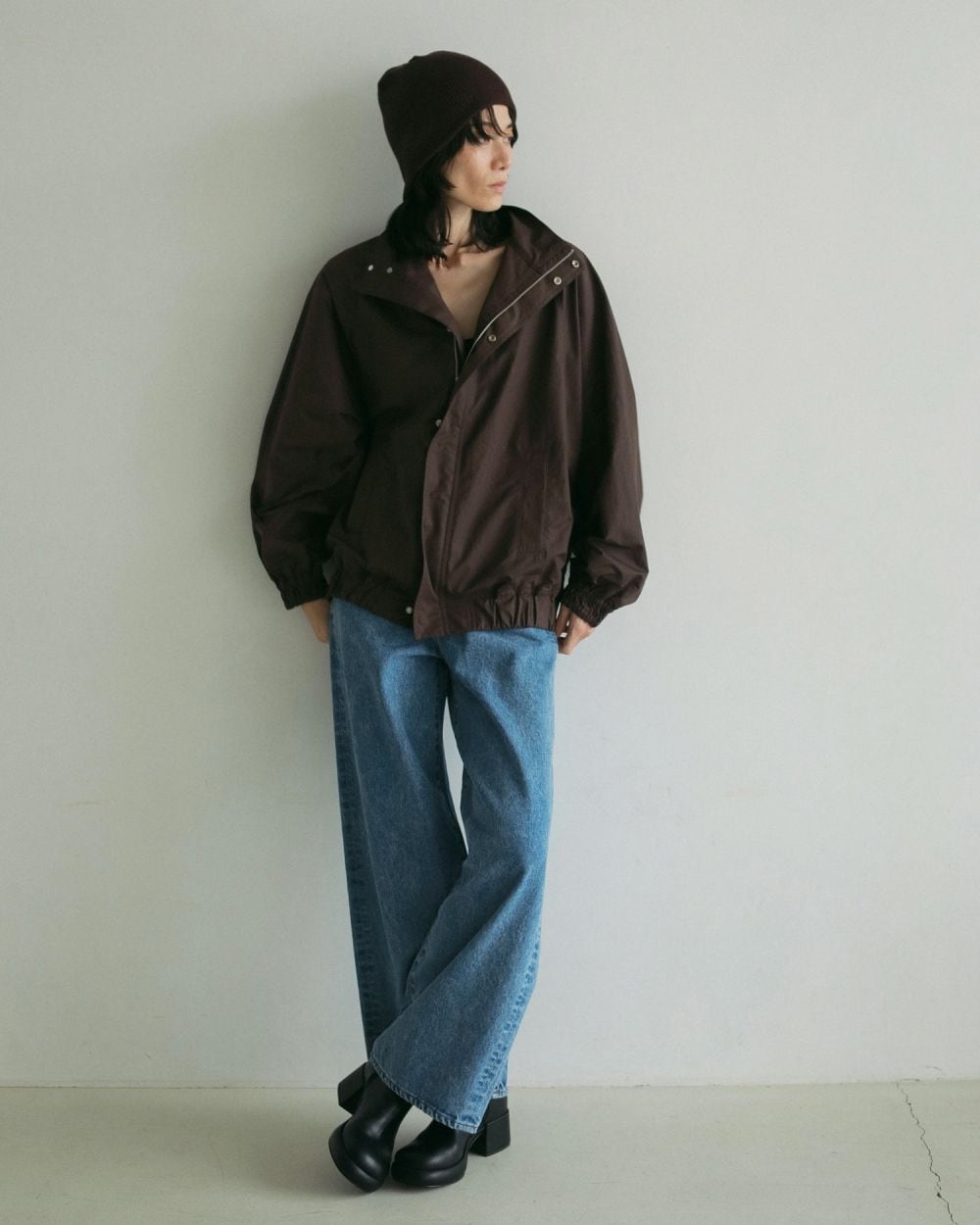 anuke 】Standcollar Zip Blouson | valance 福井｜レディース