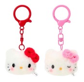 【再入荷】サンリオ　ハローキティ　ミニフェイスキーホルダーお揃いニコにこ