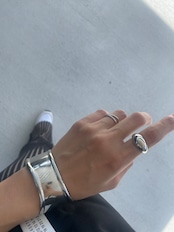 S925 hoso double line ring