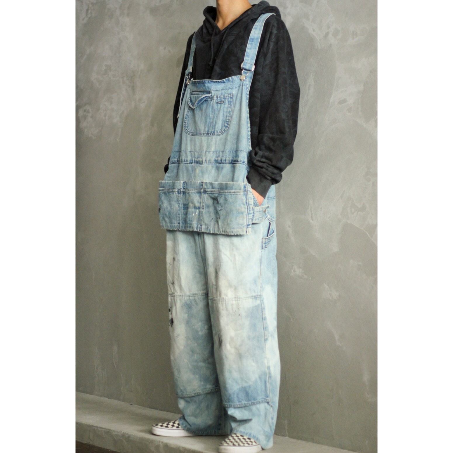 60s ヴィンテージ Lee エプロン オーバーオール ダブルニー ヒッコリー