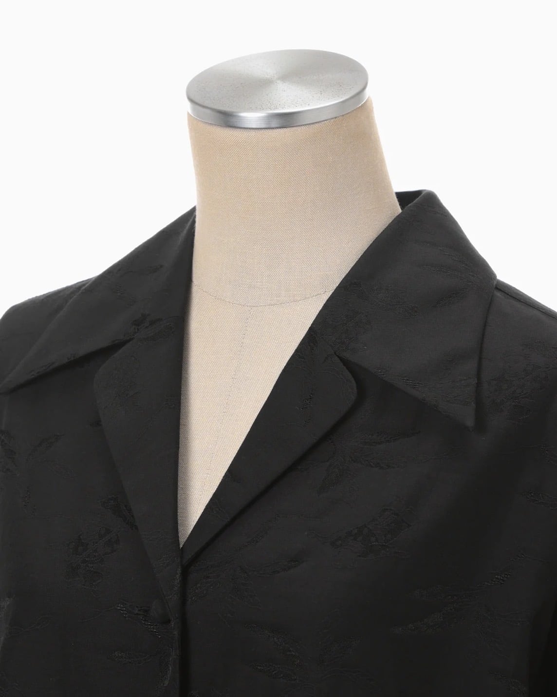 Mame Kurogouchi】Karako Jacquard Open Collar Shirt
