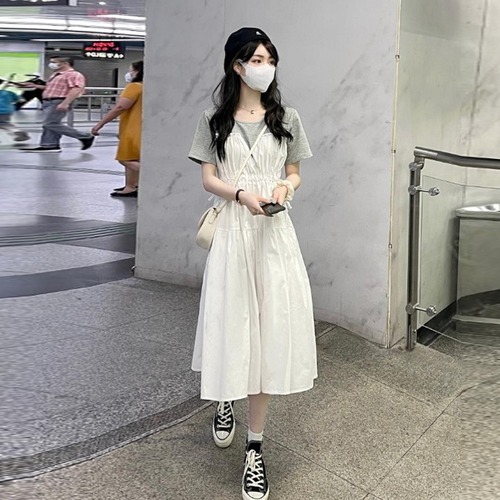ドレス サマー薄手ロングスカート 夏物 タオタオイ24243292088