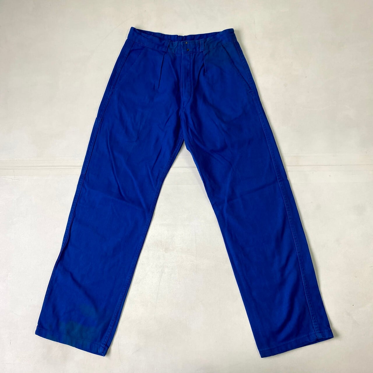 ヴィンテージ フレンチワークパンツ タック コットン ユーロ