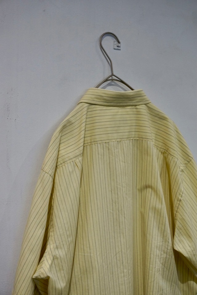 cotton polyester stripe s/s shirt