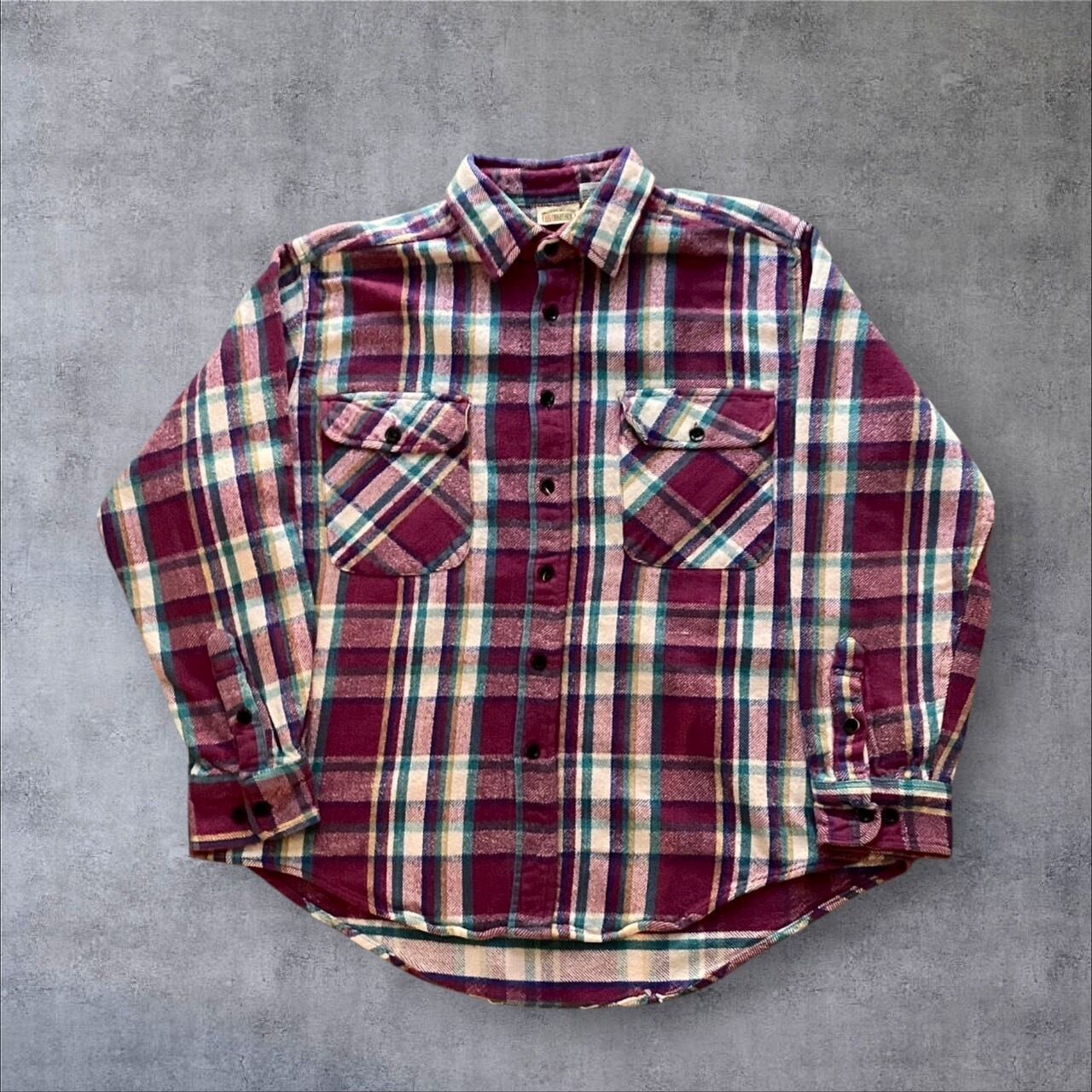 1990s FIVE BROTHER flannel shirt 【高円寺店】