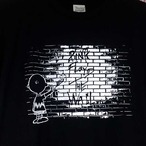 Pink Floyd　The Wall　ピーナッツ　半袖黒色　Tシャツ　選べる6サイズ S,M,L,XL,XXL,XXXL 送料無料