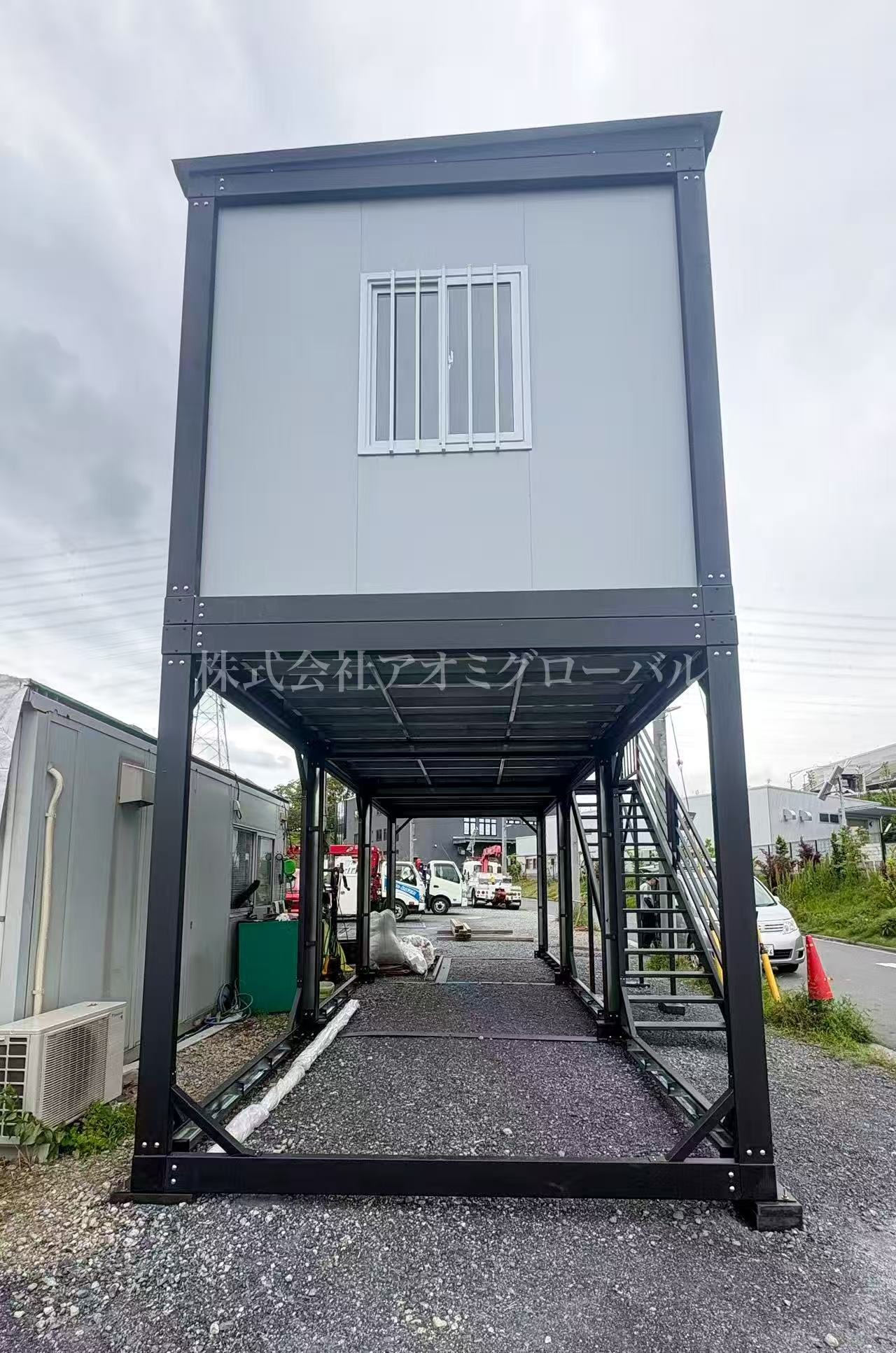 新品・予約商品]下ガレージ上事務所 理想のカタチを再現するコンテナ 