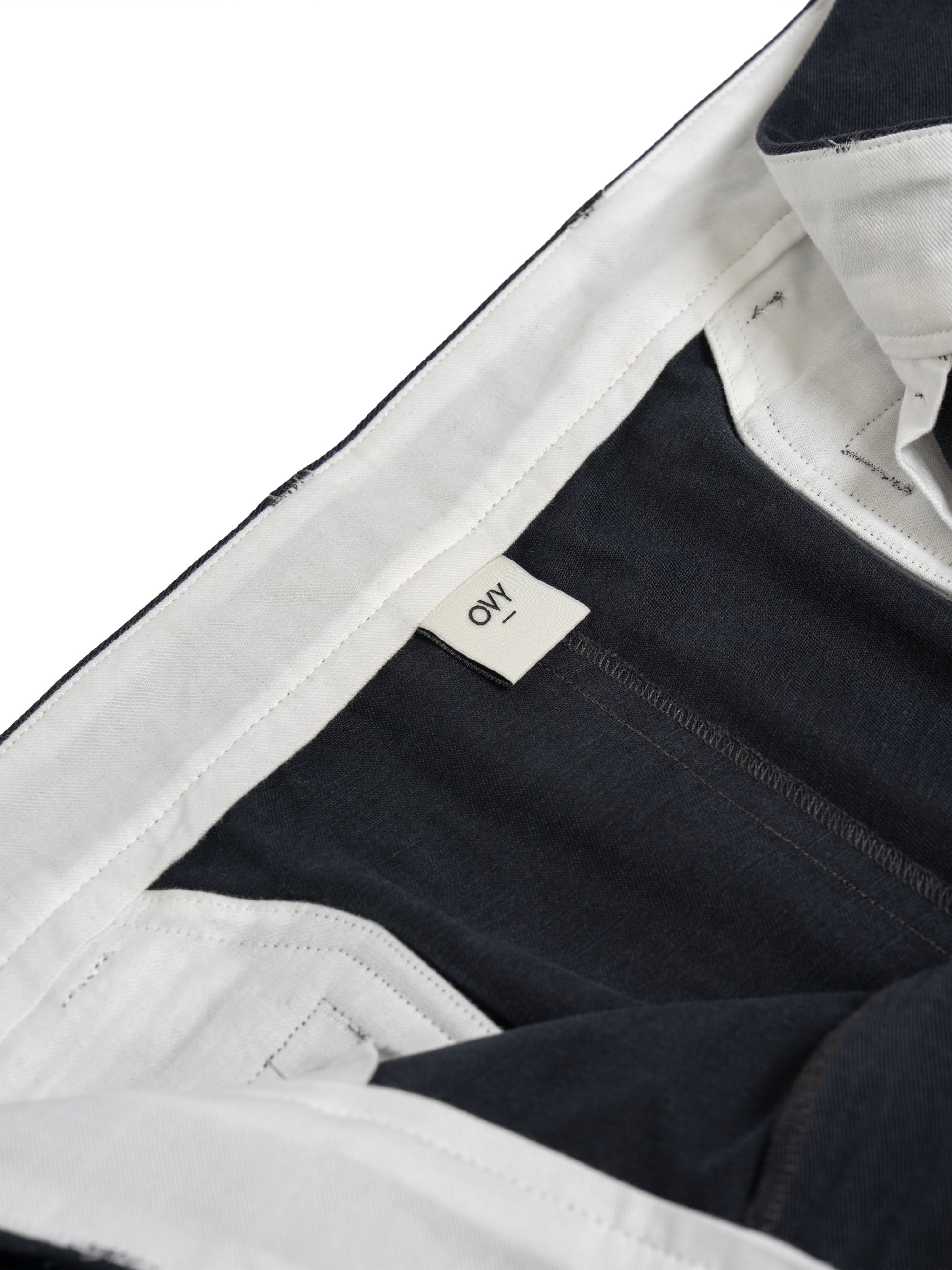 Cotton 2tuck Washed Chino Pants (black) | OVY