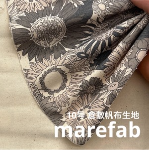 TC464◆80cm◆M◆製作事例あり◆10号倉敷帆布生地◆マレファブ◆花柄