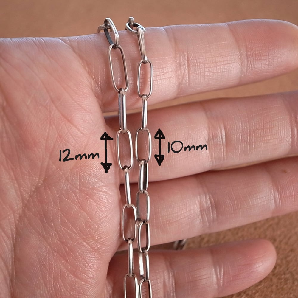 12mm-NAVAJO SILVER CHAIN BRACELET / ナバホシルバーチェーン