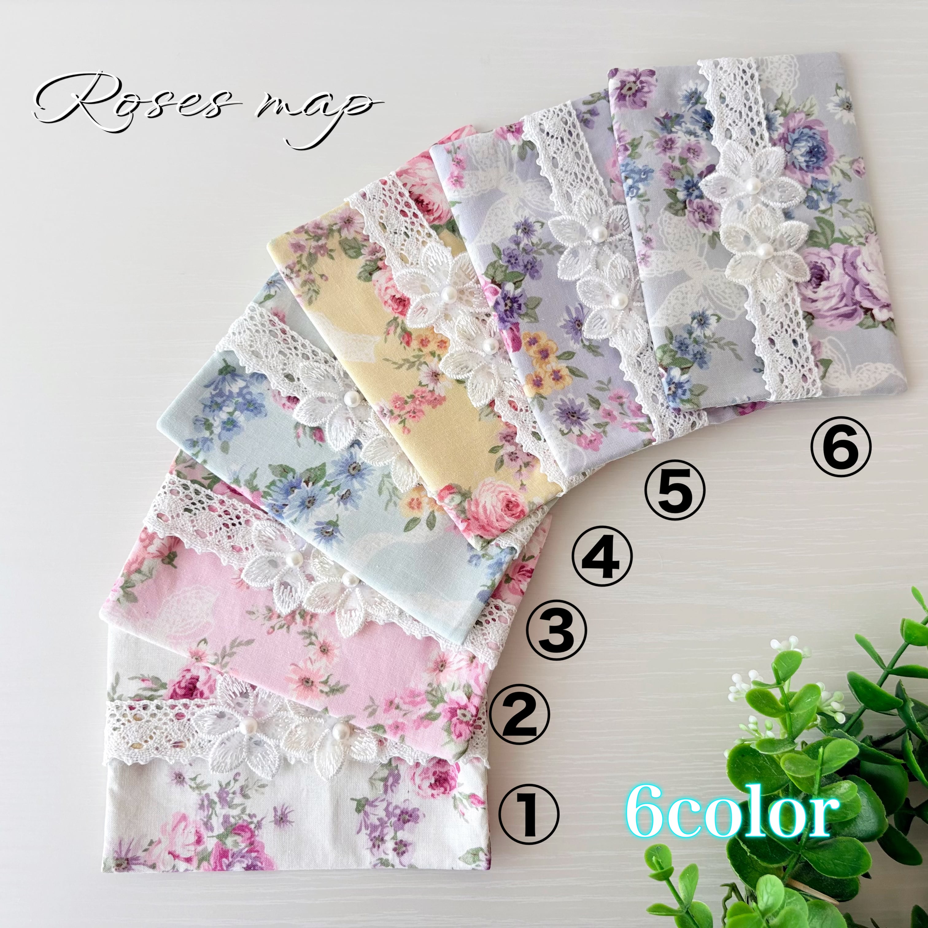 薔薇柄＊小物 Roses map