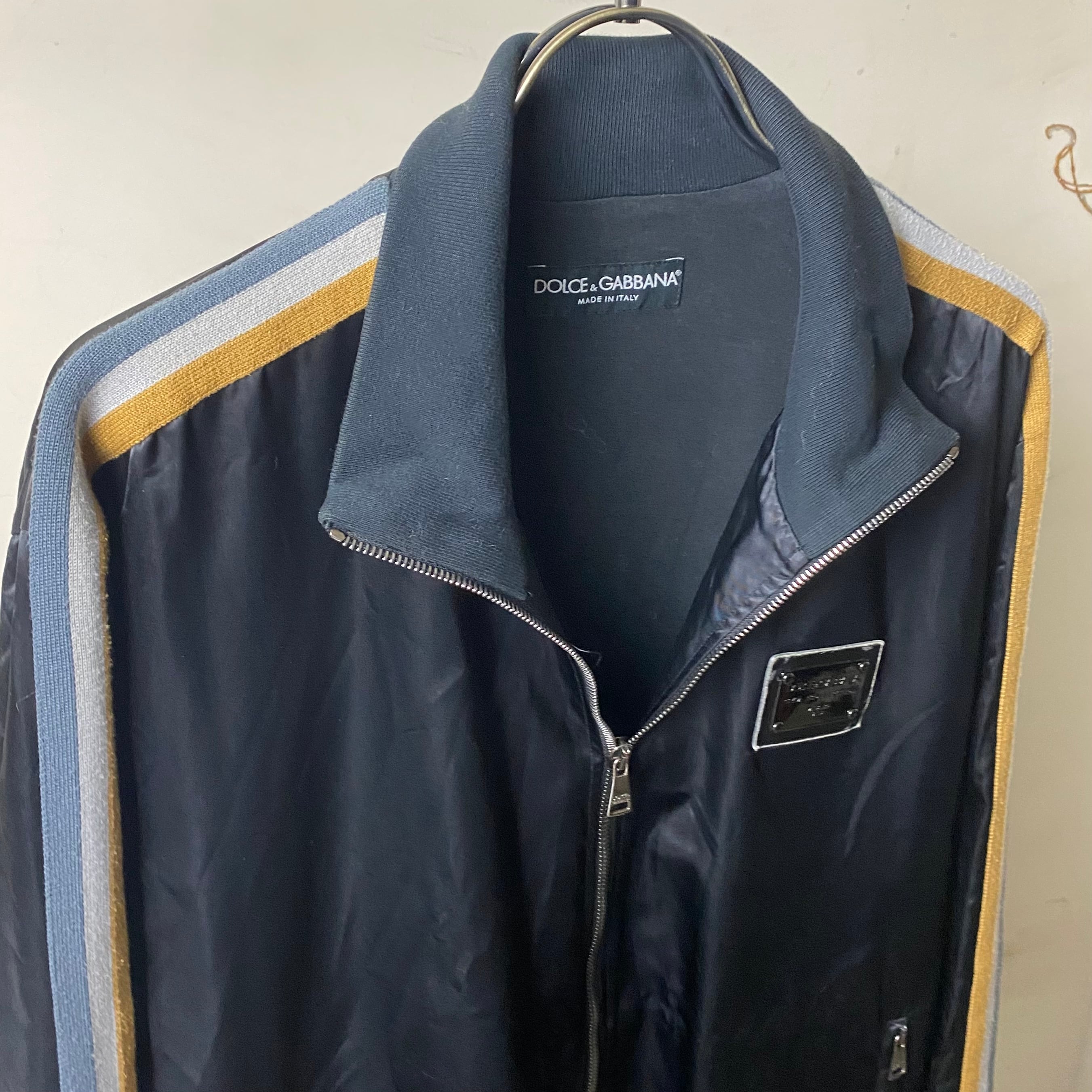DOLCE&GABBANA black satin track jacket | NOIR ONLINE