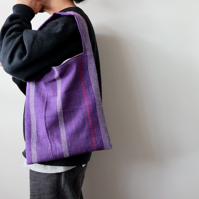 Hagi / Vintage Quilt - One Handle Bag - M #82