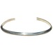 [ERICK A NICOLAS BEGAY] Navajo Fred Harvey Style Silver Bangle Triangle Plain