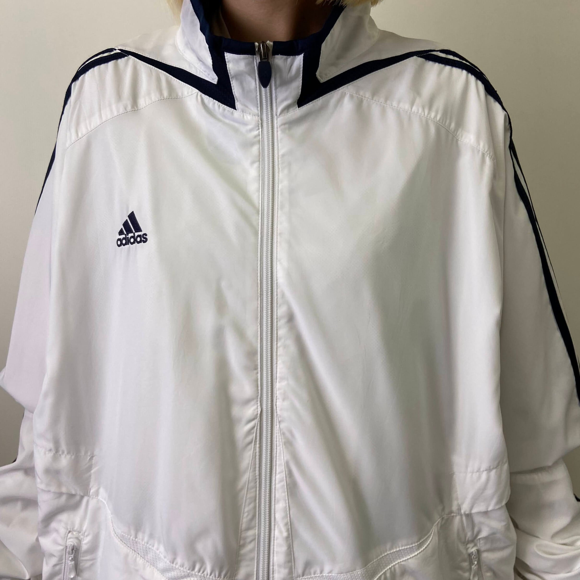 ビッグサイズ 00年代 adidas アディダス ワンポイントロゴ刺繍