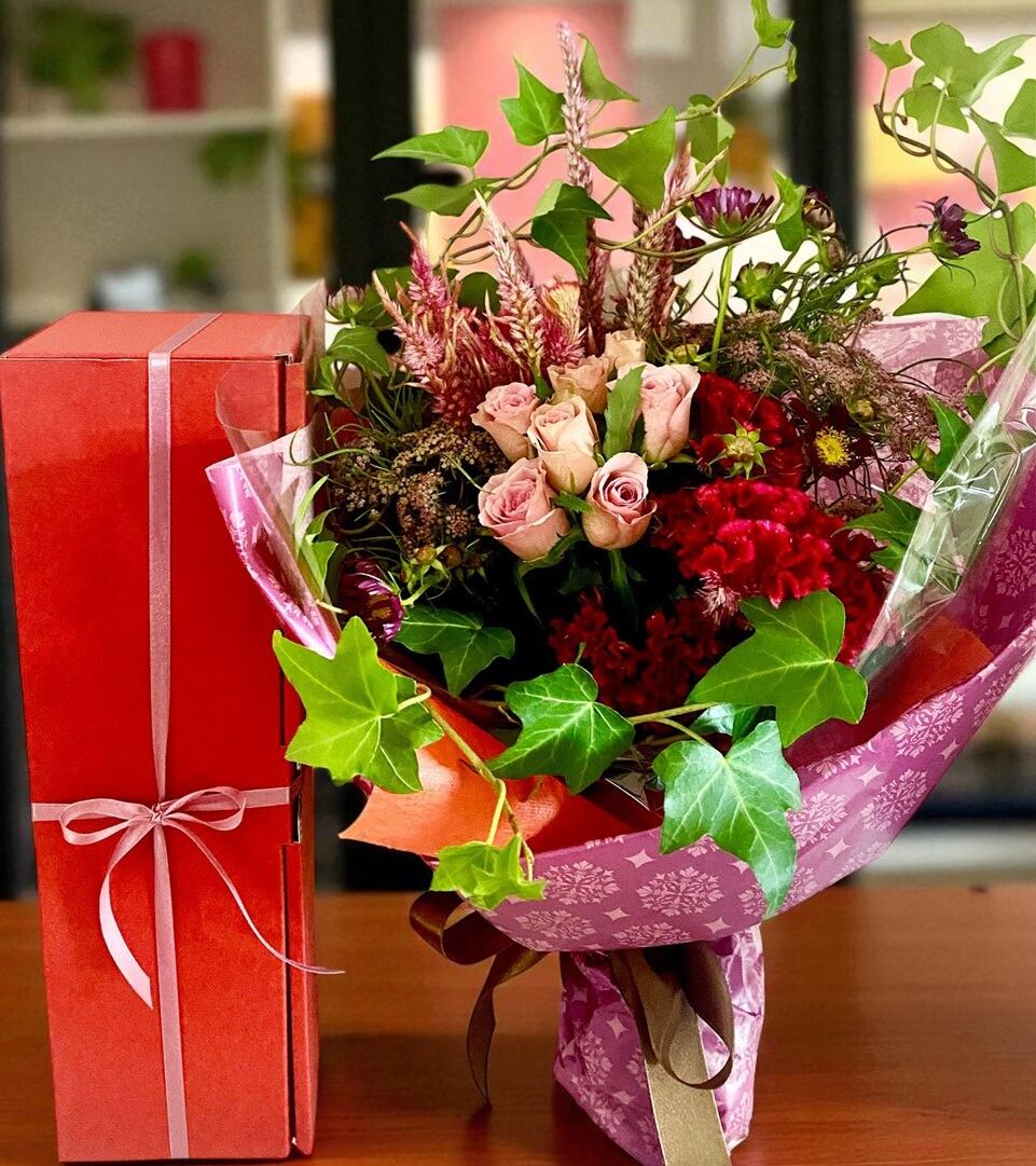 Surakey クリスマスセンターピース テーブルデコレーション 鉢植え