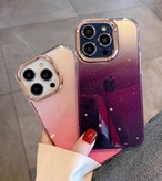【iphone14対応】 おしゃれ グラデーション アダルト カラー スパークリング風 カメラレンズ フレーム iphone アクリル ケース 4配色
