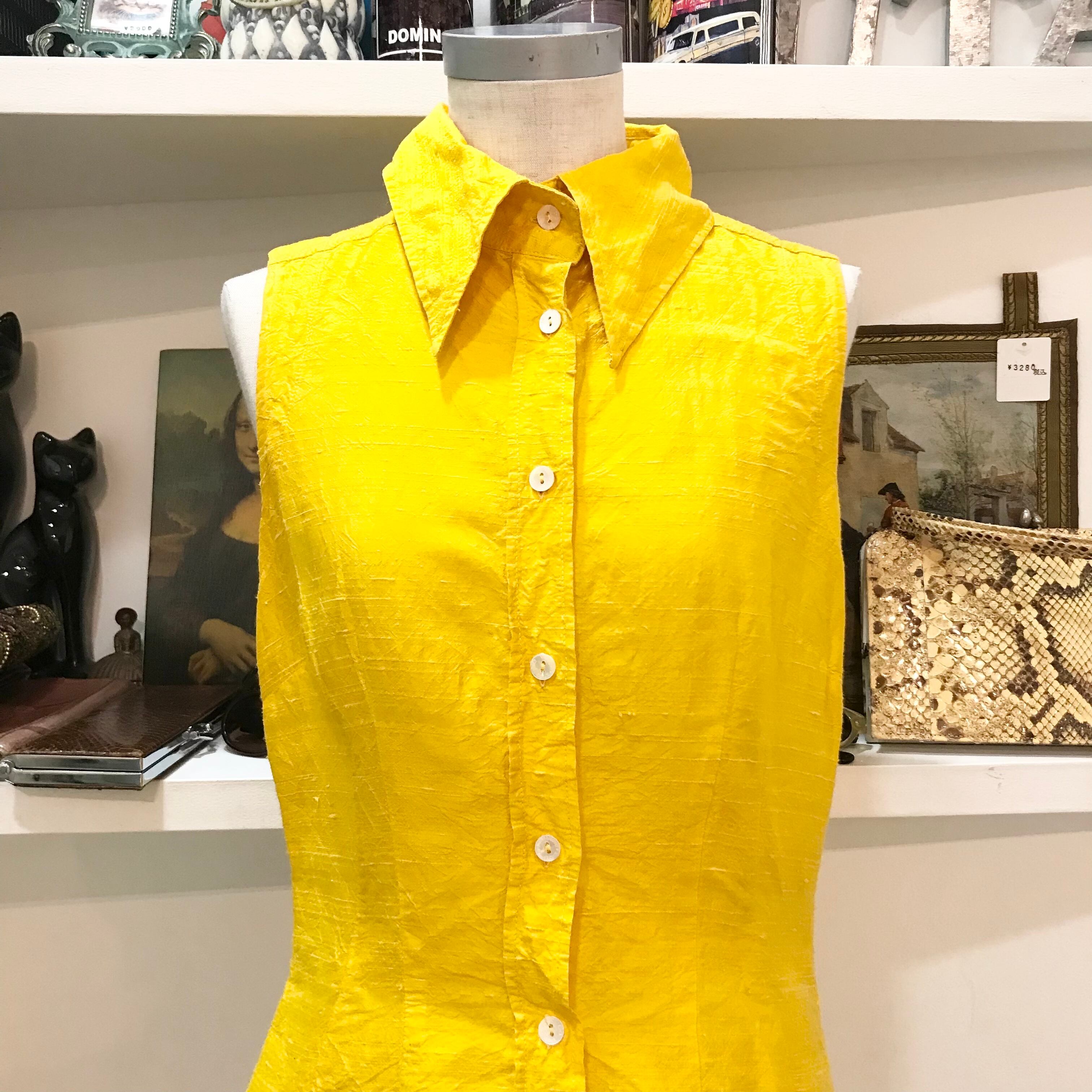 D&G/dolce&gabbana/tops/shirt/38/yellow/ドルチェアンドガッパーナ