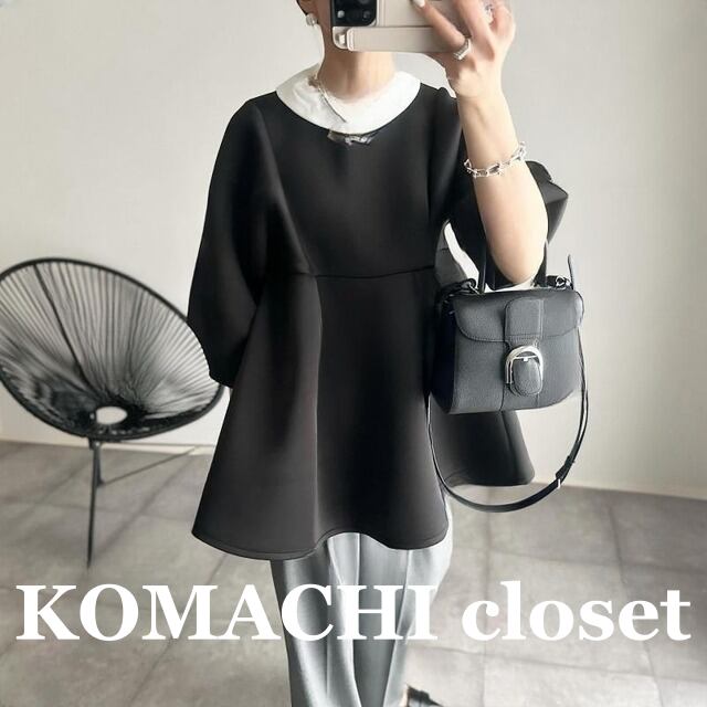 【送料無料】 ドールカラープリーツカットソー カットソー 五分袖 襟付き プリーツ プルオーバー 無地 ルーズ 韓国 レディース オルチャン 可愛い 大人可愛い 大人女子 シンプル きれいめ カジュアル 大人 気品 上品 おしゃれ お洒落 こなれ感 抜け感 かっこいい きちんと 大人女子 キュート ラブリー フェミニン S M L ブラック 夏 10代 20代 デート 女子会 お泊まり 旅行 レストラン ショッピング 休日 普段使い デイリー コーデ トレンド スタイル