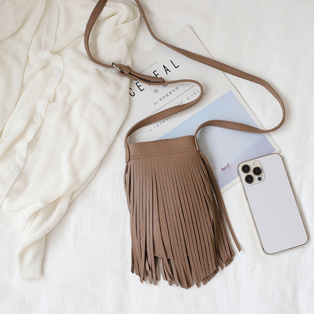 fringe mini shoulder bag N10674