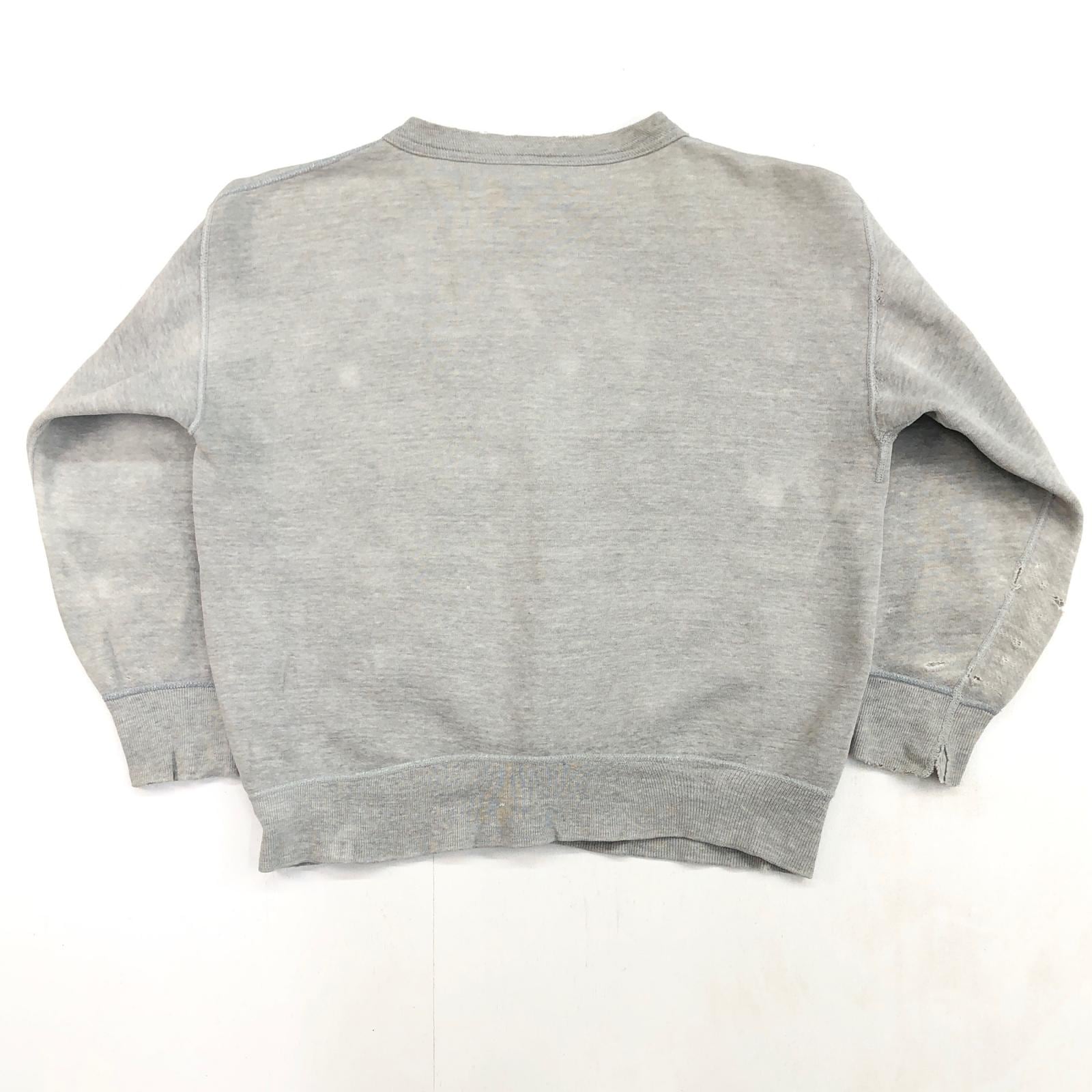 50s 60s ラッセル Russell スウェット　前V 無地 RUSSELL ATHLETIC ラッセル 50- 60年代 USA製 貼り付け 前V おそらく