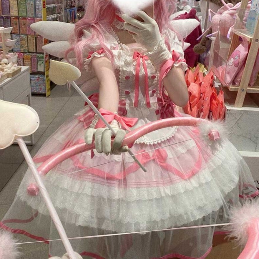 アイドル衣装 スカートカバー レース コンカフェ衣装 イベント ピンク