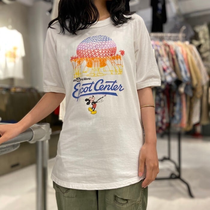 90年代 90s Mickey Mouse ミッキーマウス Walt Disney World ディズニー 古着 vintage ヴィンテージ  ビンテージ メンズS相当【Tシャツ】【HA10】【23T】【FSS2308-30】 | cave 古着屋【公式】古着通販サイト