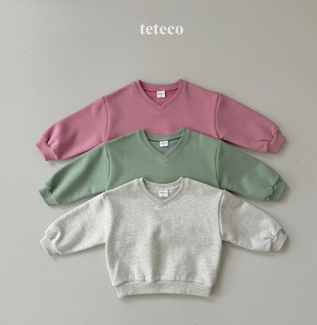 【取寄】teteco ブイネックMTM｜秋服｜韓国子供服｜ 26/AT