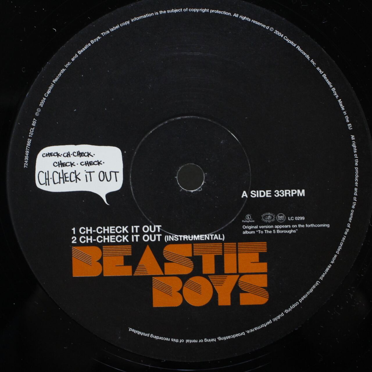 Beastie Boys / Ch-Check It Out [12CL 857, 724354977862] - 画像3