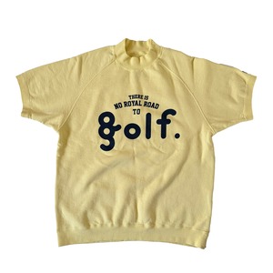 MOCK NECK S/S SWEAT SHIRT -YELLOW-