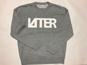 LAITER LOGOスウェット　グレー×白