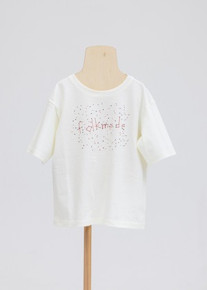 【24SS】folkmade（フォークメイド）sign print T-shirt ivory(S/M/L) Tシャツ