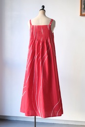 Marimekko tomato red white cami dress