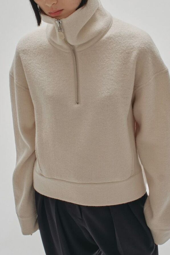 TODAYFUL Halfzip Wool Pullover ハーフジップウールプルオーバー 