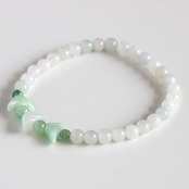 銀子翡翠ブレスレット jade jadeite A貨翡翠 jd_br1009