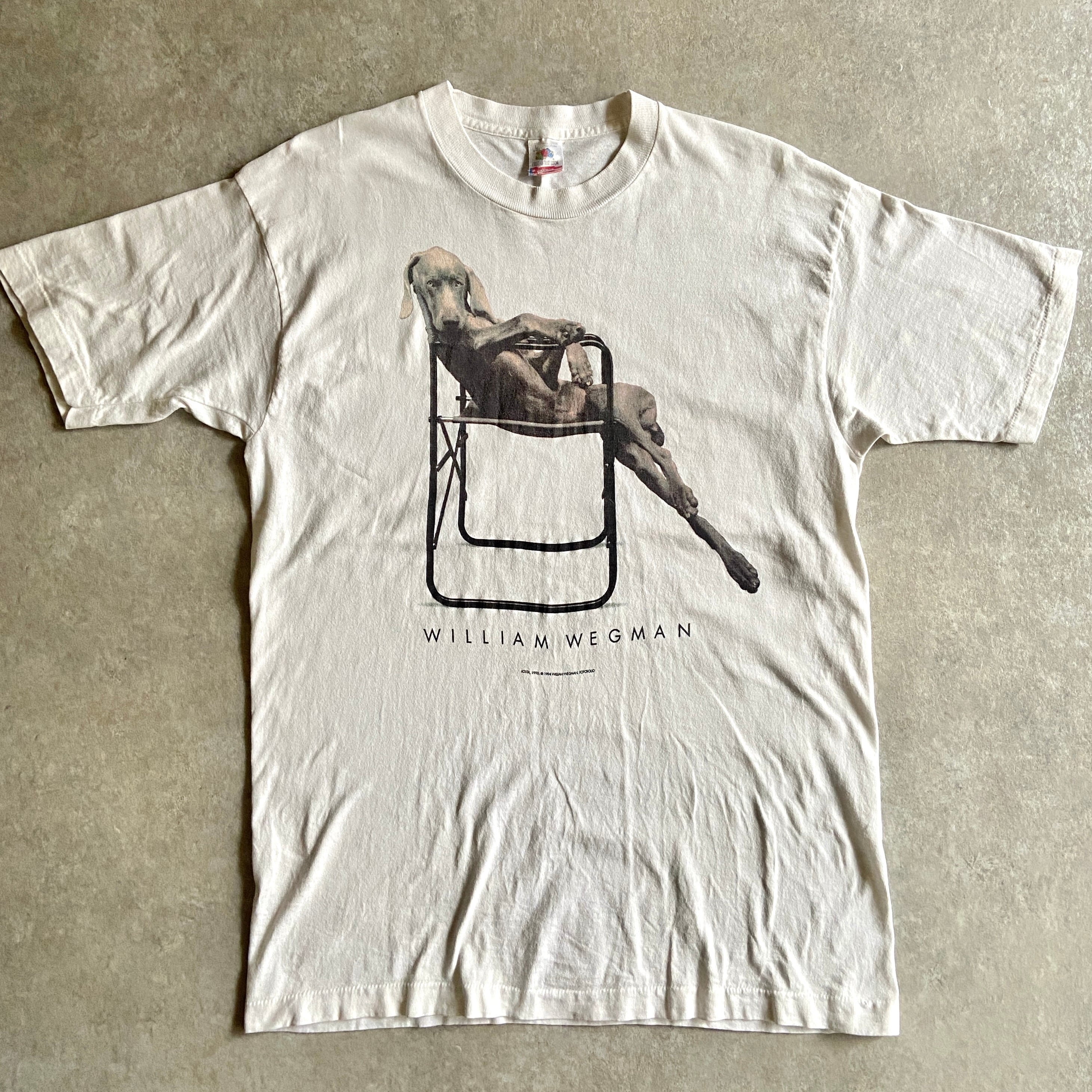 1990s William Wegman Dog Art Tee L Made in USA