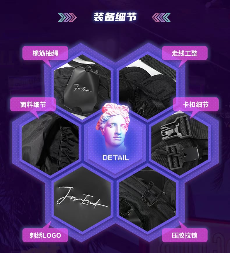 JIYEIND 25SS 磁気バックルウエストバッグ | テックウェア専門店 AHAMKARA