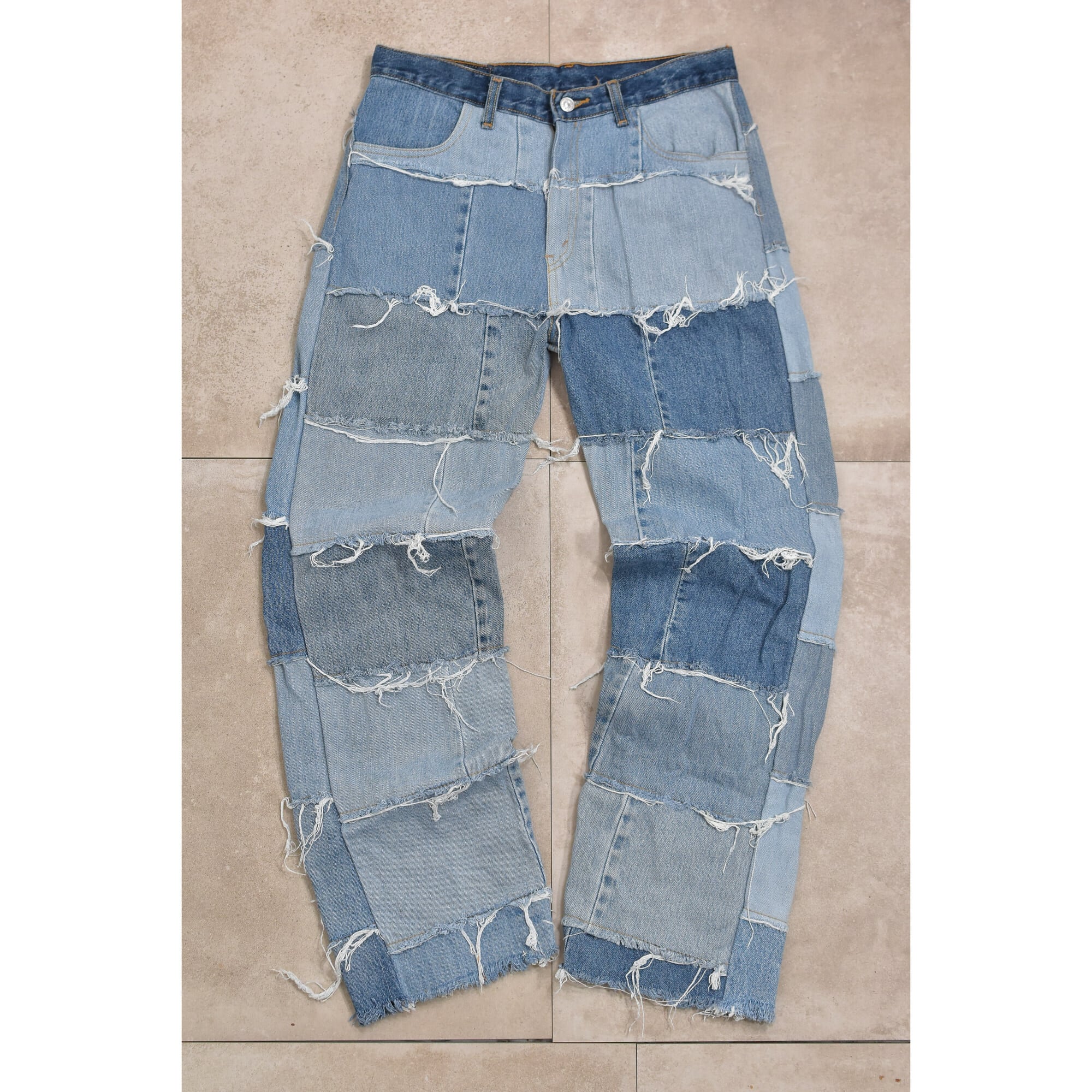 再構築 Remake patchwork denim pants | 古着屋 grin days memory