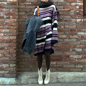 Multi Border Knit One-piece 502060