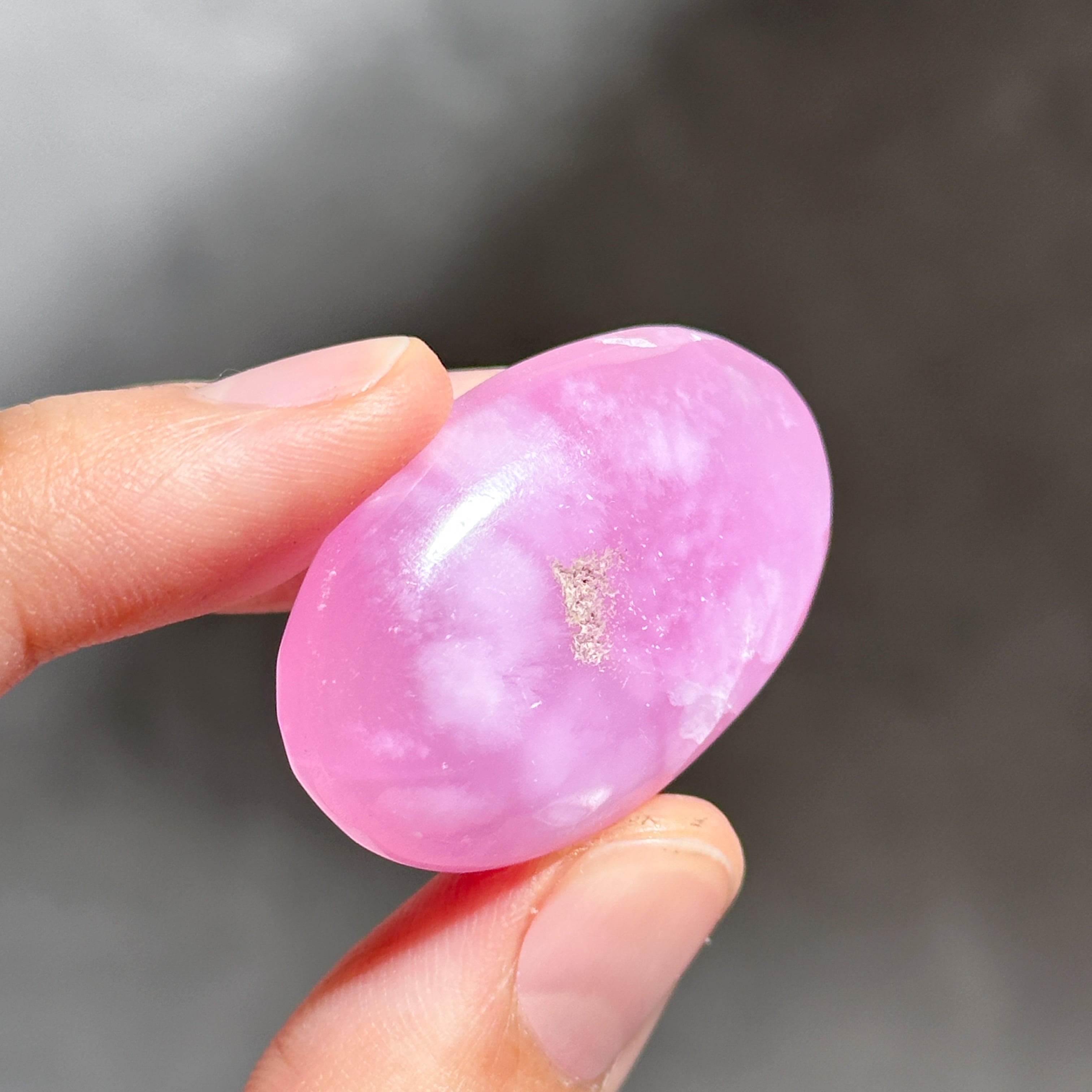 高品質】ピンクアラゴナイト パームストーン 81◇Pink Aragonite Palm