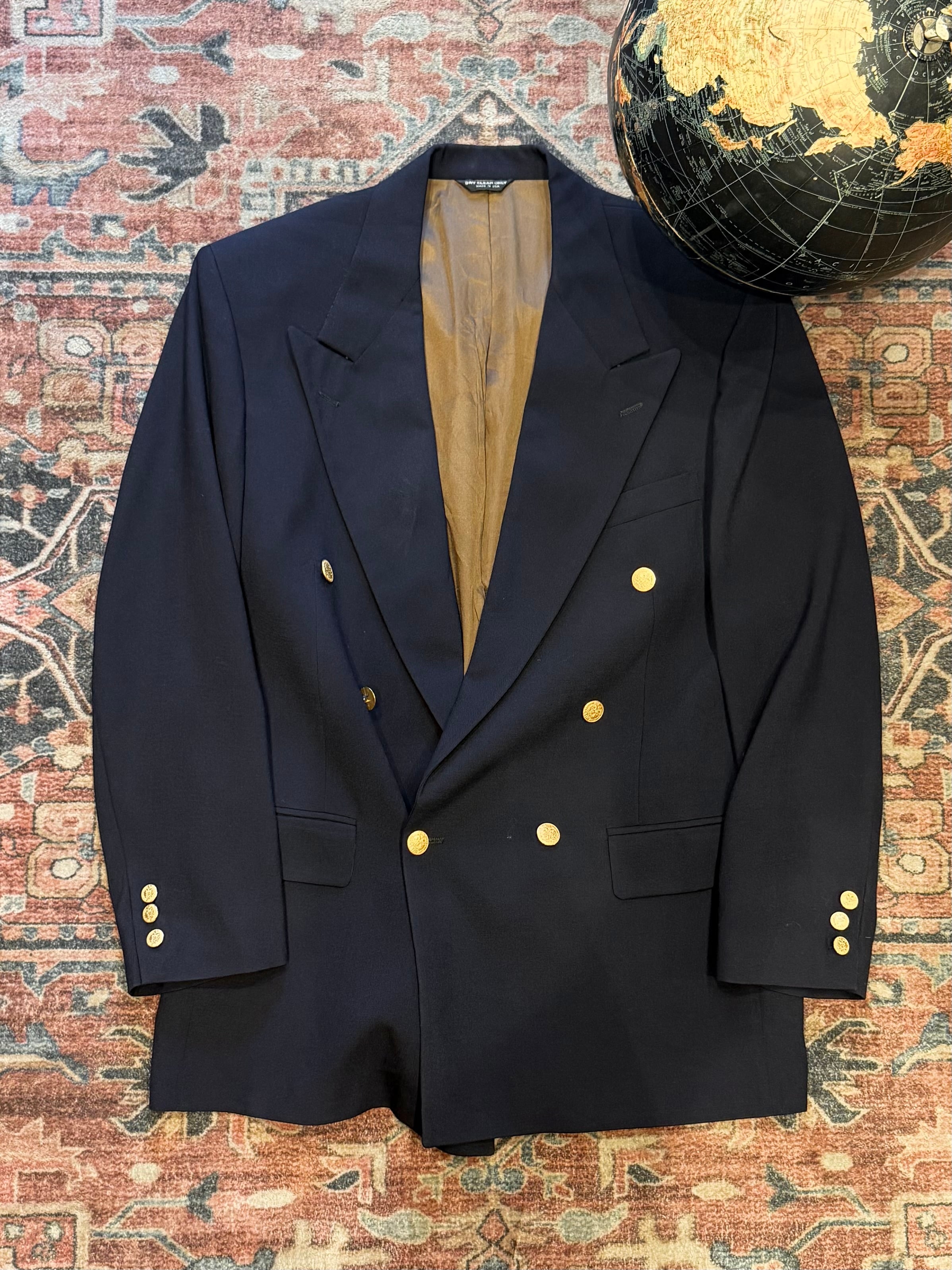 Christian Dior / 80年代 USA製 】 Dior MONSIEUR 紺ブレ ダブル