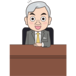 喜ぶ男性社長