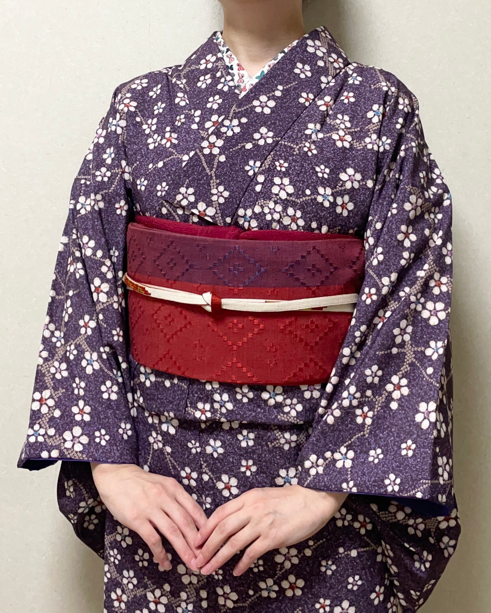 着物・浴衣 cocoa セオα夏着物・浴衣（ハチワレ猫（ライトラベンダー）） SAK