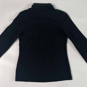 LACOSTE ラコステ ラインストーン 鹿の子 長袖 ポロシャツ 34/ブラック レディース