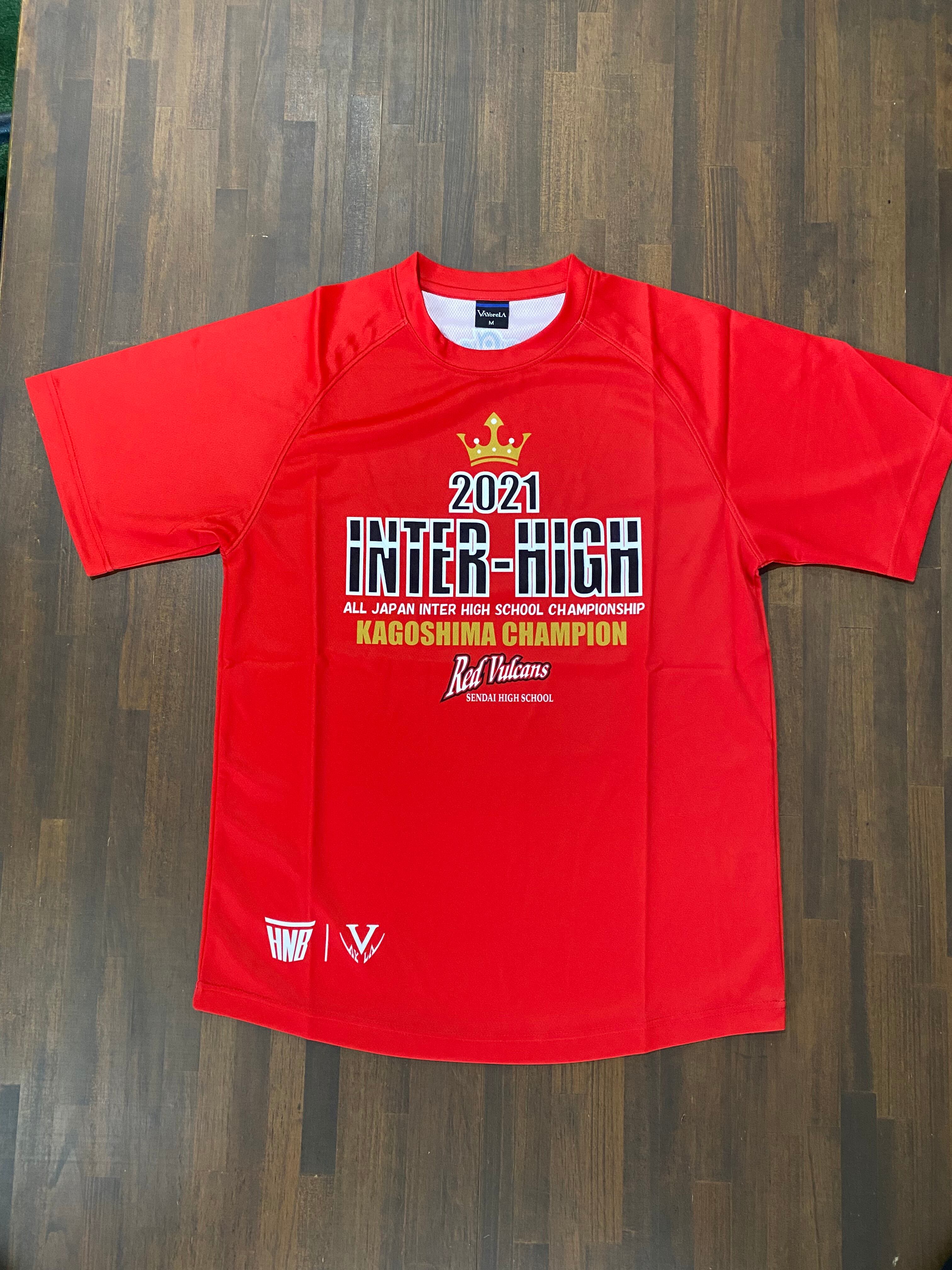 【デザインサンプル】川内高校Red Vulcans（U18・男子）昇華Tシャツ