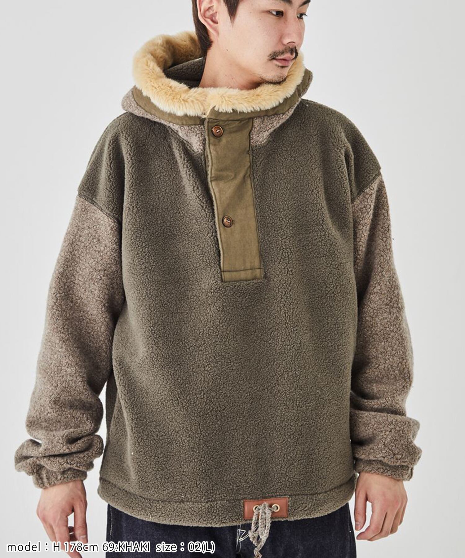 sheep pile pullover