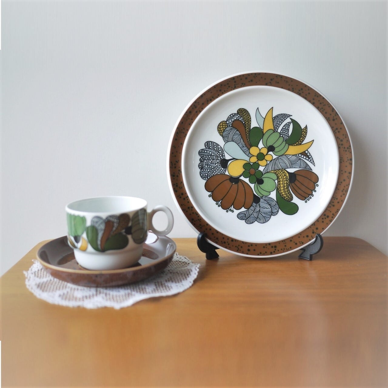 Thomas カップ&ソーサー&プレート Camarque スウェーデン 窯キズ