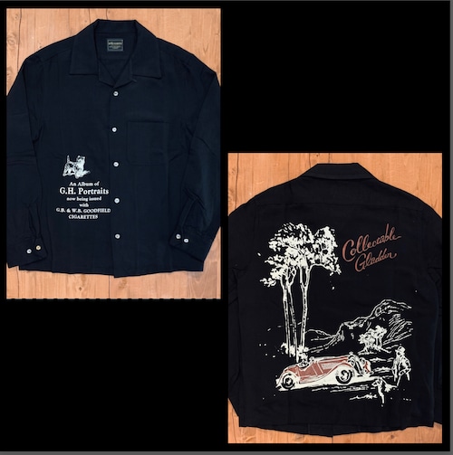 【BY GLAD HAND】バイ グラッドハンド PORTRAITS - L/S SHIRTS  オープンカラー ロングスリーブシャツ